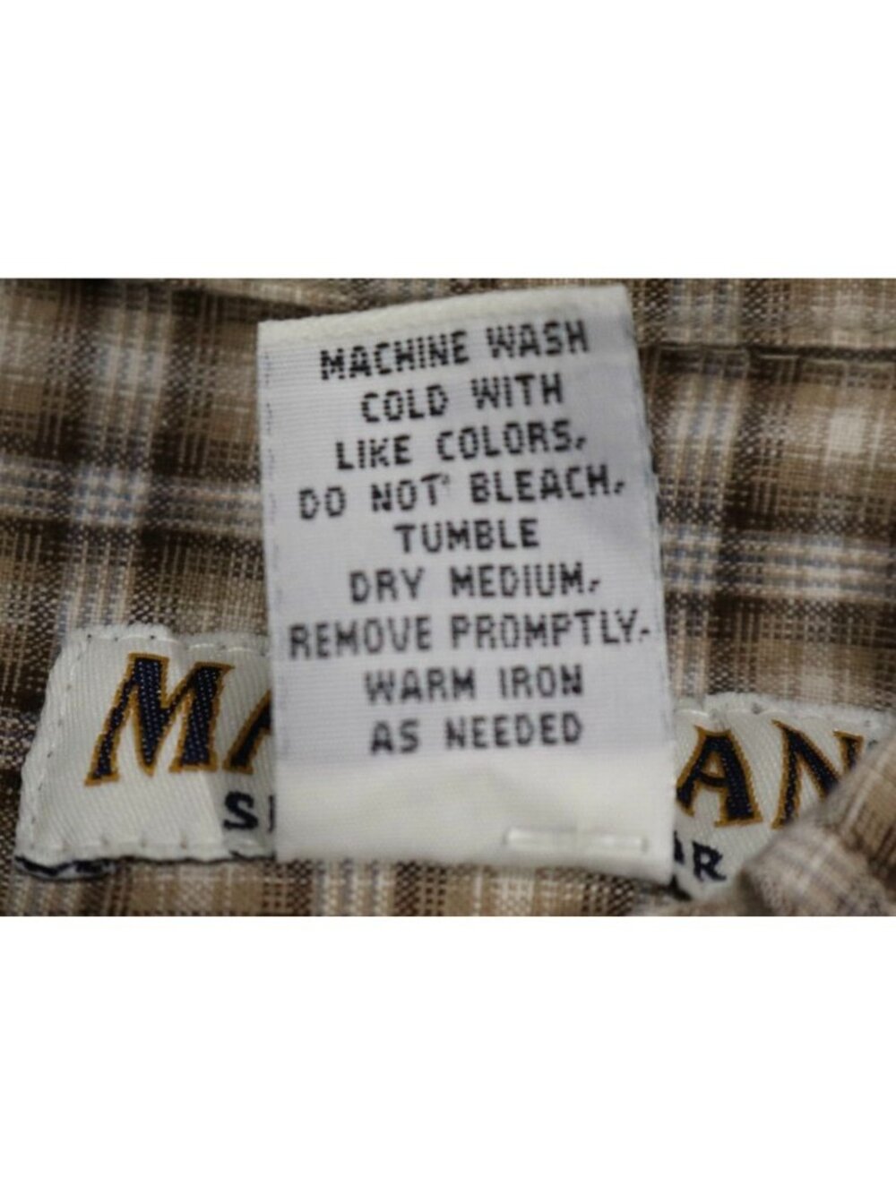 Magellan Sportswear Shirt Mens M Grunge Brown Cabincore Plaid Button Down VTG - Picture 12 of 12